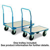 Machine Mart Xtra Barton Storage UPT201/BC Single Ended Braked Trolley With Open Handle