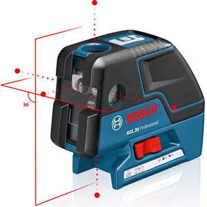 Machine Mart Xtra Bosch GCL 25 Professional Point Laser,  Universal Holder & L-BOXX