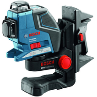 Machine Mart Xtra Bosch GLL 3-80 P Professional Line Laser,  BM1 Wall Mount/Ceiling Clamp,  LR 2 Laser Receiver & L-BOXX