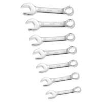 Machine Mart Xtra Britool Expert E110304B 7 Piece Short Metric Combination Spanners 10-19mm