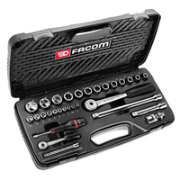 Machine Mart Xtra Facom RS.430E 30 Piece 1/2" AND 1/4" Drive Socket Set