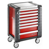 Machine Mart Xtra Facom JET.8M3 - 8 Drawer Tool Cabinet (Red)