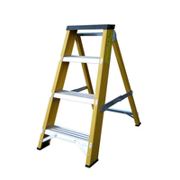 Machine Mart Xtra Lyte GFBB4 4 Tread Glassfibre Swingback Step Ladder