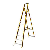 Machine Mart Xtra Lyte GFBP10 10 Tread Glassfibre Platform Step Ladder