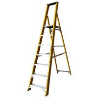 Machine Mart Xtra Lyte GFBP7 7 Tread Glassfibre Platform Step Ladder