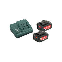 Machine Mart Xtra Metabo 685051000 Starter Kit - ASC30 Charger With 2 x18V 5.2Ah Batteries