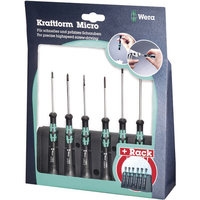 Machine Mart Xtra Wera 2052/6 Screwdriver Set Hex Kraftform Micro 6 Pieces