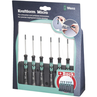 Machine Mart Xtra Wera 2067/6Bo Screwdriver Set Security Tx Kraftform Micro 6 Pieces
