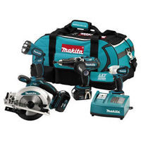 Makita (D) Makita LXT400 - 4pce 18V Cordless Li-Ion Combi Power Tool Kit