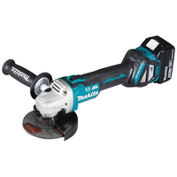 Makita LXT Makita DGA513RTJ 18V LXT BL Cordless 125mm Angle Grinder with 2 x 5.0Ah batteries