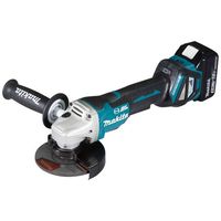 Makita LXT Makita DGA517RTJ 18V LXT BL Cordless 125mm Angle Grinder with 2 x 5.0Ah batteries