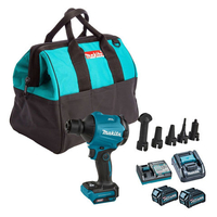 Makita Makita AS001GD201 40VMAX BL XGT Inflator & Dust Blower with 2x 2.5Ah Li-ion Batteries