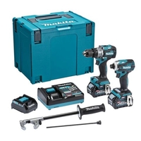 Makita Makita DK0114G207 40VMAX XGT Combo Kit Incl. HP001GZ Combi Drill,  TD001GZ Impact Driver,  Batteries (2.5Ah) & Charger