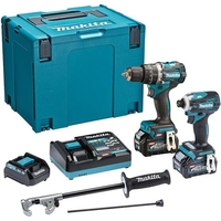 Makita Makita DK0172G201 40VMAX XGT Combo Kit Incl. HP002GZ Combi Drill,  TD001GZ Impact Driver,  Batteries & Charger