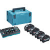 Makita XGT Makita 191U48-0 XGT Power Source Kit with 4 x 5Ah Batteries,  Twin Charger and MakPac Case