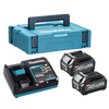 Makita XGT Makita DC40RA XGT Power Source Kit with 2 x 2.5Ah Batteries,  Charger & Makpac Case