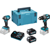 Makita XGT Makita DK0176G205 40VMAX Impact Driver & Combi Drill 2 Piece Combo Kit with 2 5Ah Batteries,  Charger & MakPac Case