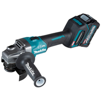 Makita XGT Makita GA004GD202 40Vmax Angle Grinder 115mm XGT 2 x 2.5Ah battery