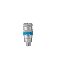 PCL PCL AC91CM Vertex Double Action Coupling Male Thread R 1/4