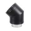 Roccheggiani Roccheggiani Black 45 Degree Bend - 2 Sizes