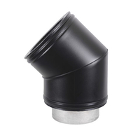 Roccheggiani Roccheggiani Black 45 Degree Bend - 2 Sizes