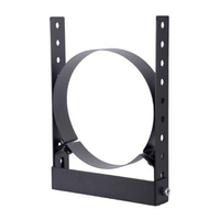 Roccheggiani Roccheggiani Black Adjustable Wall Bracket - 2 Sizes