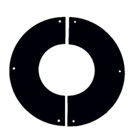Roccheggiani Roccheggiani Black Rosette 90 Degree - 2 Sizes