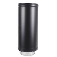 Roccheggiani Roccheggiani Black Straight Pipe 450mm - 2 Sizes