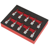 Sealey Sealey 10 piece 3/8" Drive TRX-Star* Socket Bit Set