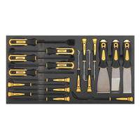 Sealey Sealey 18 Piece Tool Tray with Hook & Scraper Set