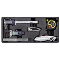 Sealey Sealey TBT12 6 Piece Tool Tray with Measuring & Cutting Set