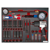 Sealey Sealey TBTP08 42 Piece Impact Wrench Sockets & Tyre Tool Set in Tool Tray