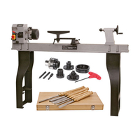 SIP SIP 01940MM 14" x 43" Wood Lathe,  Chuck and Chisel Set