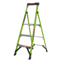T. B. Davies Little Giant 3 Tread Mighty Lite Hi-Viz GRP Fibreglass Step Ladder