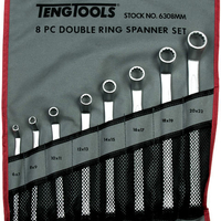 Teng Tools Teng 6308MM 8 Piece Metric Ring Spanner Set