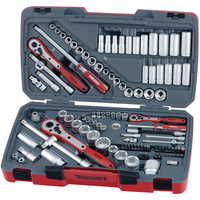 Teng Tools Teng TM111 1/4,  3/8 & 1/2" Drive Metric/Imperial Socket Set 111 Piece