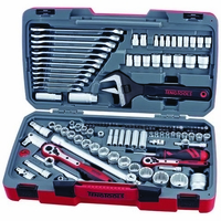 Teng Tools Teng TM127 1/4",  3/8" and 1/2" Drive 127 Piece Tool Set