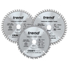 Trend Trend 160mm Circular Saw Blades Mixed Triple Pack 24T/48T/PT 48T