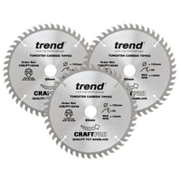 Trend Trend 160mm Circular Saw Blades Triple Pack 48 Teeth