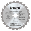 Trend Trend 190mm 24T Craft Circular Saw Blade for DeWalt Wormdrive