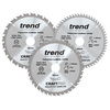Trend Trend 190mm Circular Saw Blades Mixed Triple Pack 24T/40T/60T