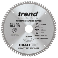 Trend Trend 210mm 72T Craft Circular Saw Blade