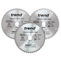 Trend Trend 250mm Triple Pack Circular Saw Blades with 48T,  60T and 84T