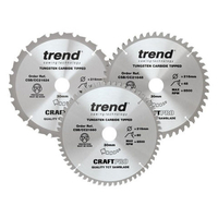 Trend Trend Craft 216mm Triple Pack Circular Saw Blades - 24T,  48T,  60T