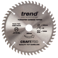 Trend Trend CSB/16048 Craft Saw Blade 160x20mm 48T