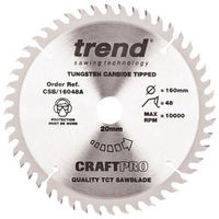 Trend Trend CSB/16048A 160mm Circular Saw Blade