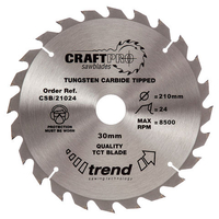 Trend Trend CSB/21024 Craft Saw Blade 210x30mm 24T