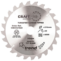 Trend Trend CSB/CC21624 216mm Circular Saw Blade