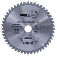 Trend Trend CSB/CC25572 Craft Saw Blade Crosscut 255mm X 72 Teeth X 30mm