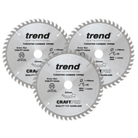 Trend Trend CSB/PT165/3PK 160mm 48T Circular Saw Blade PT Triple Pack